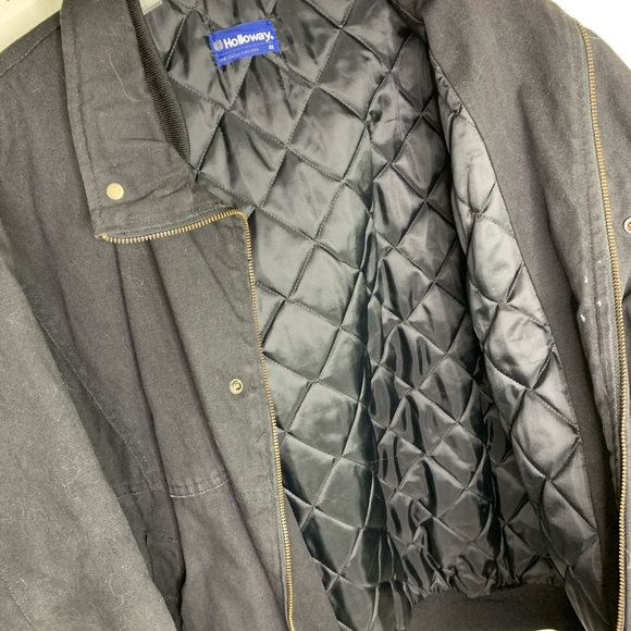 Holloway XL Black Duck Bomber Quilt Work Jacket - Picture 4 of 5